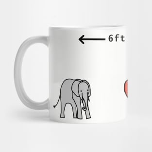 Elephant Socially Distancing Mug